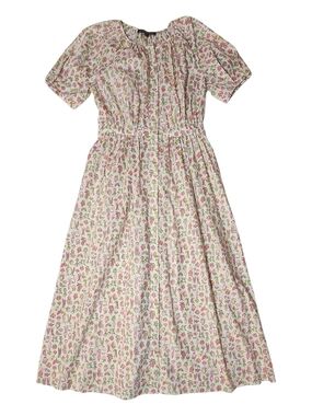 Brooks Brothers Vegetable Print Cotton Shirt Dress